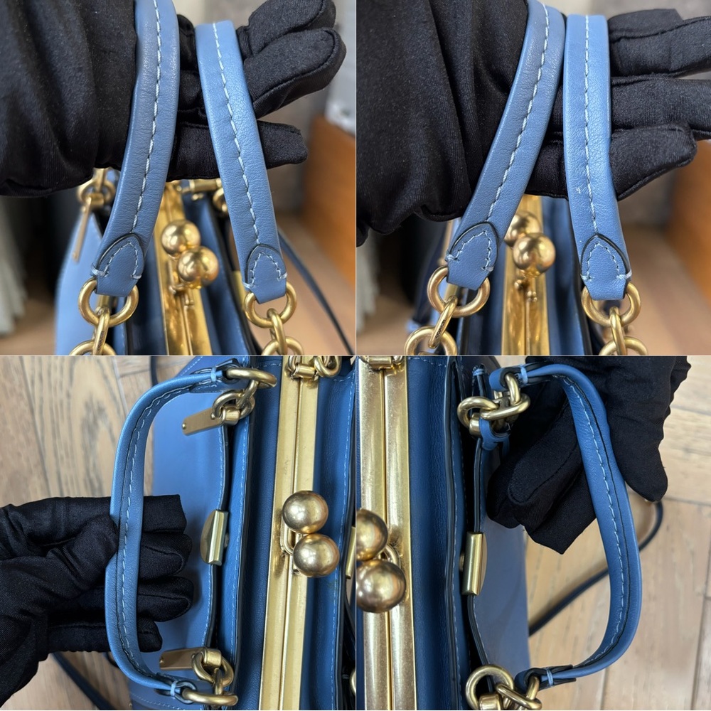 COACH Kisslock Dreamer 21 Bag Blue - Picture 8 of 16
